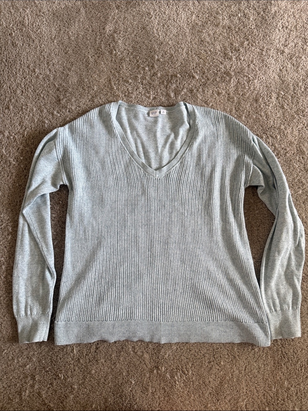 GAP Ribbed V-Neck Sweater